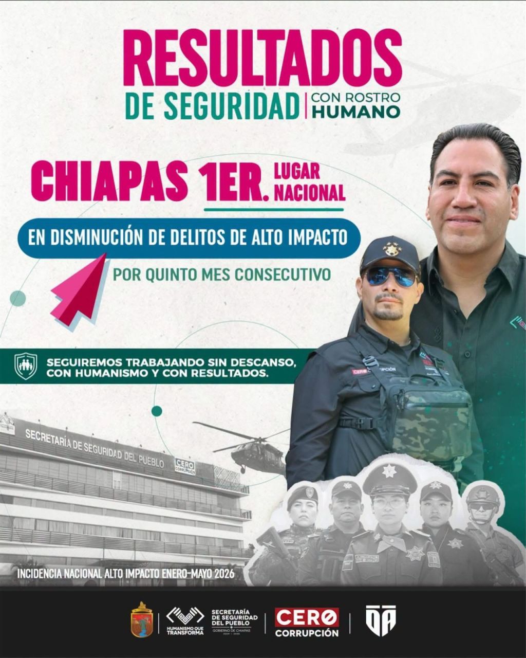 Cuando se trabaja con coordinación y estrategia los resultados no son casualidad: Óscar&nbsp;Aparicio