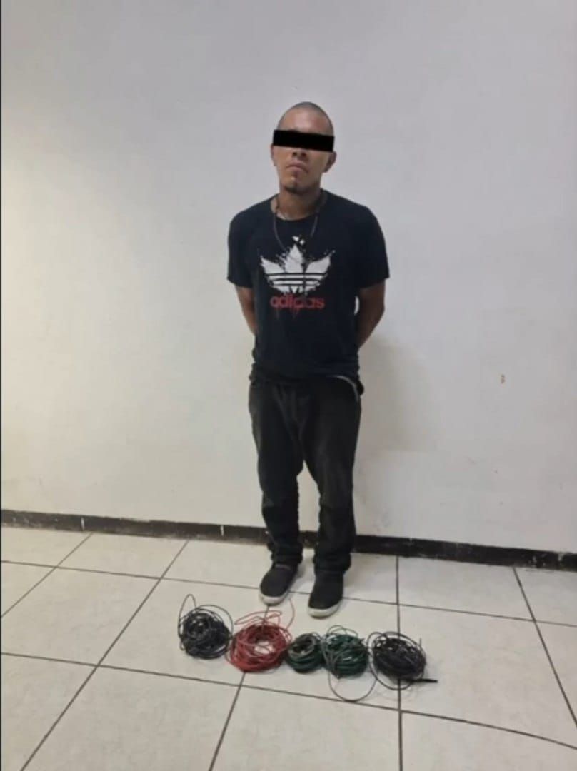DETENIDO EN FLAGRANCIA POR ROBO DE CABLEADO EN PLAZA&nbsp;ALAIA